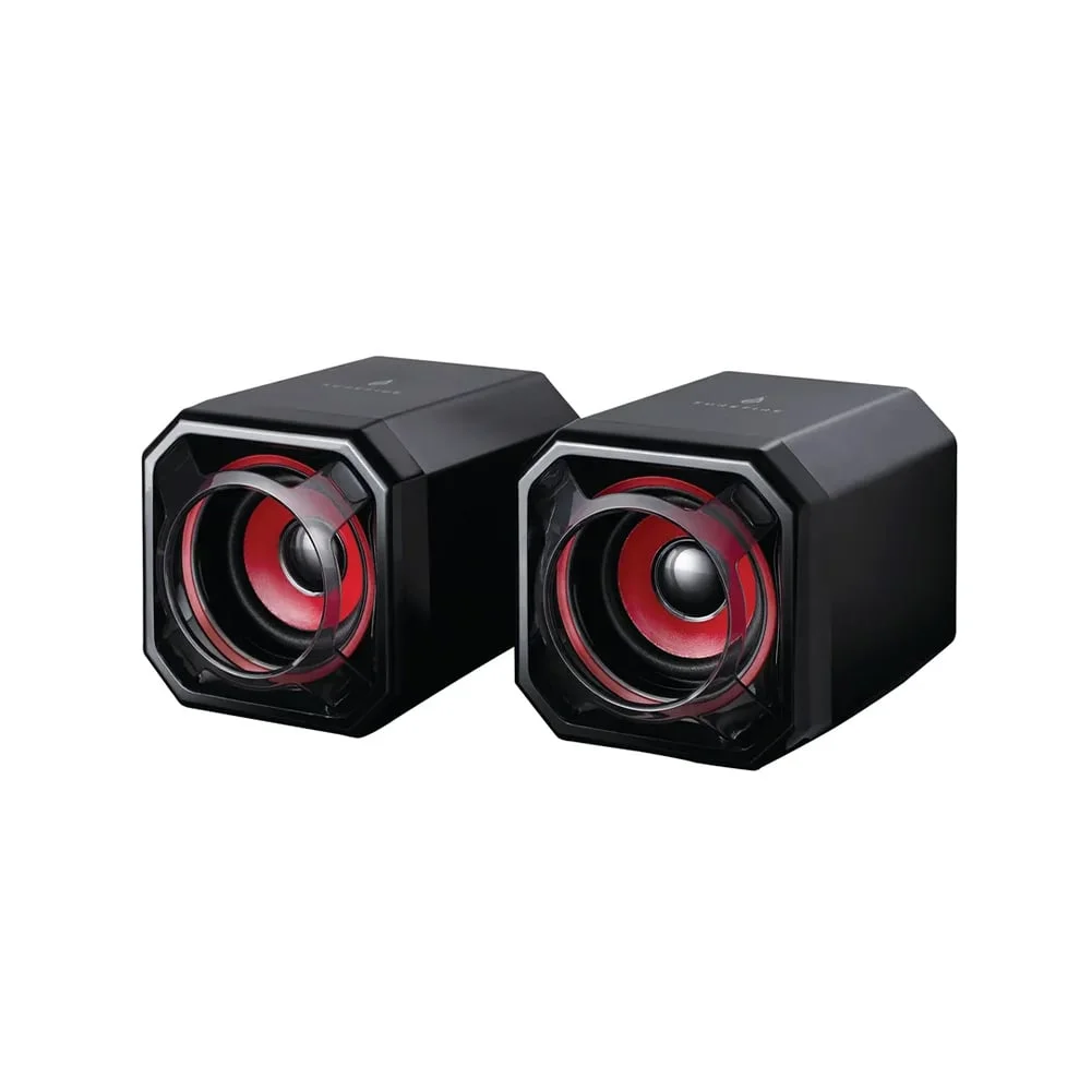 Тонколони SureFire Gator Eye, геймърски, 70 dB, 80 - 20000 Hz, 5 W, червени
