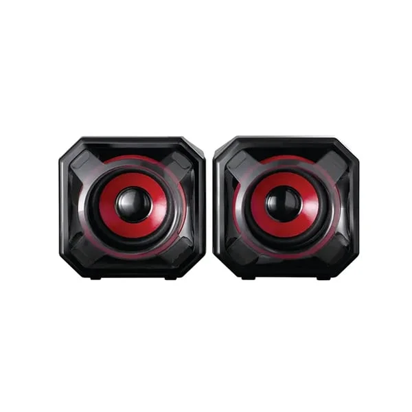 Тонколони SureFire Gator Eye, геймърски, 70 dB, 80 - 20000 Hz, 5 W, червени
