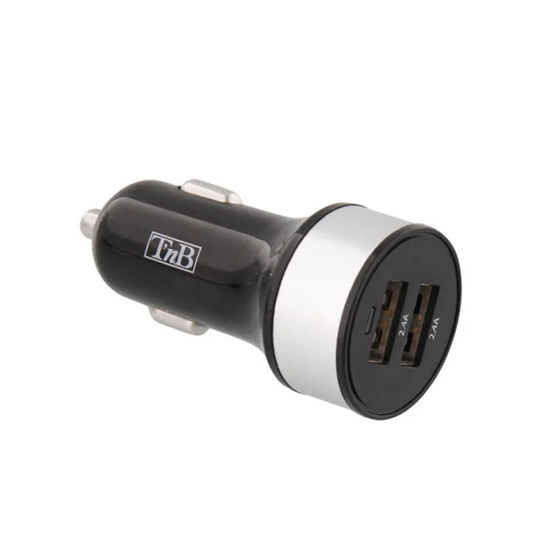 Зарядно устройство TNB, за автомобилна запалка, двойно, 4.8 Ah, USB