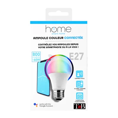 Крушка TNB Smart Home, LED, 60 W, 800 lm, с Wi-Fi, E27