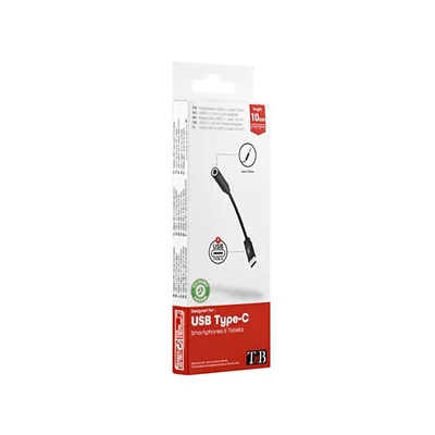 Адаптер TNB, USB Type-C към 3.5 mm жак