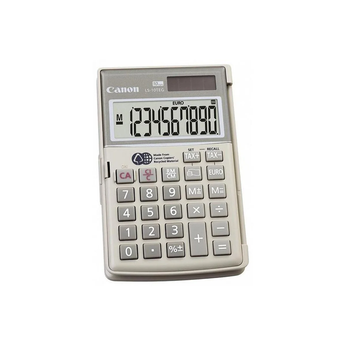 Калкулатор Canon LS10TEGDBL, преносим, 10-разряден, сив