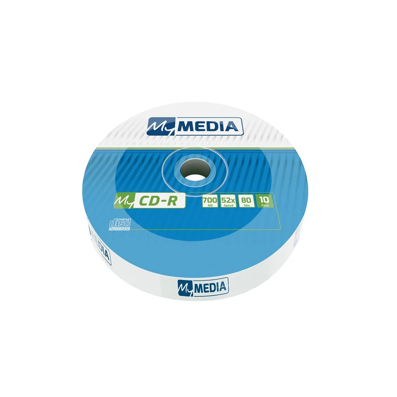 CD-R My Media, 700 MB, 52x, 10 броя, фолирани