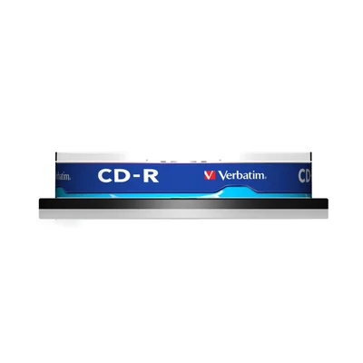 CD-R Verbatim, 700 MB, 52x, със защитно покритие, 10 броя в шпиндел