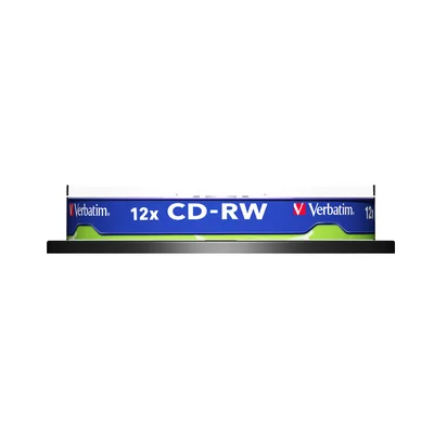 CD-R VerbatimW, презаписваем, 700 MB, 12x, с покритие против надраскване, 10 броя в шпиндел
