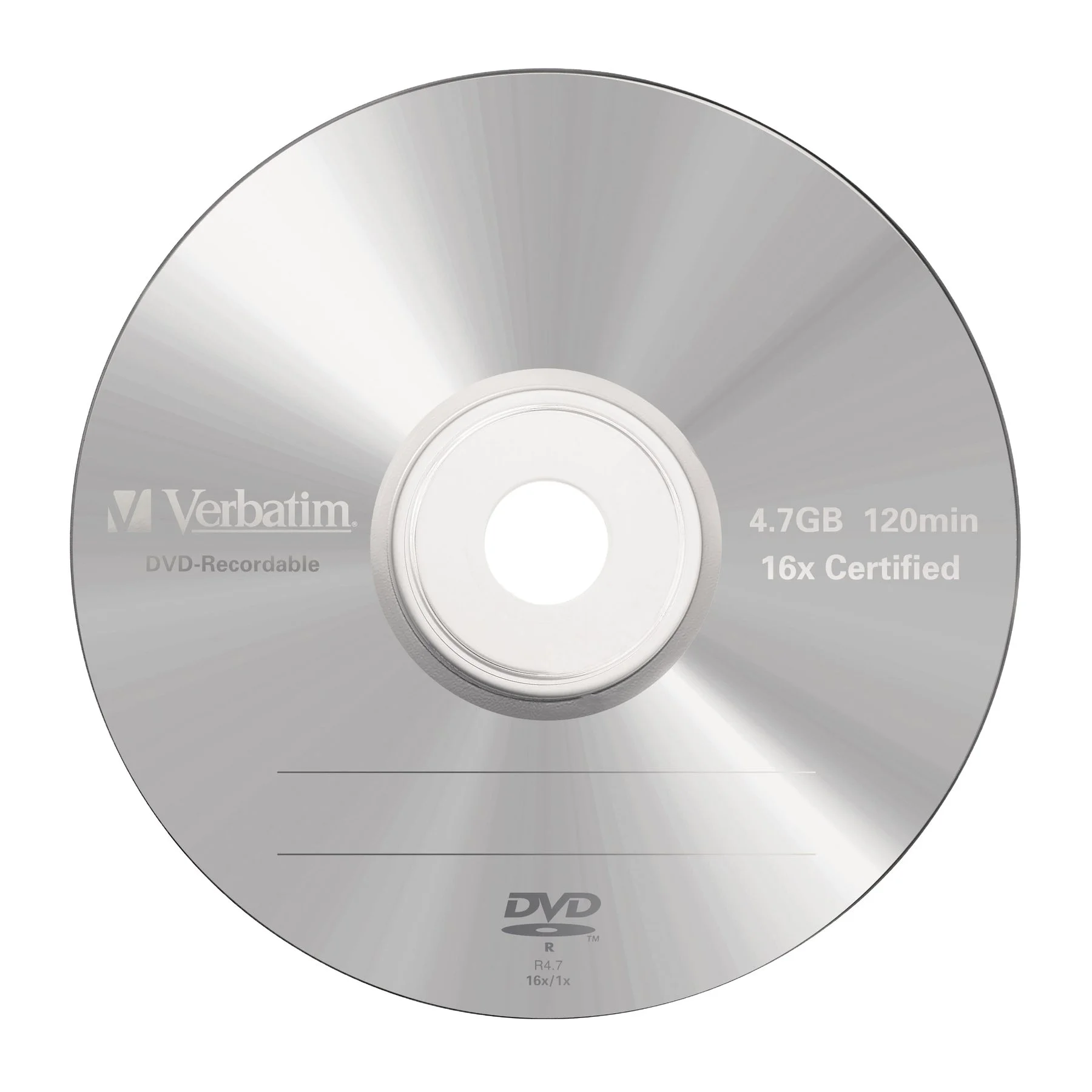 DVD-R Verbatim, 4.7 GB, 16x, AZO покритие, в кутия