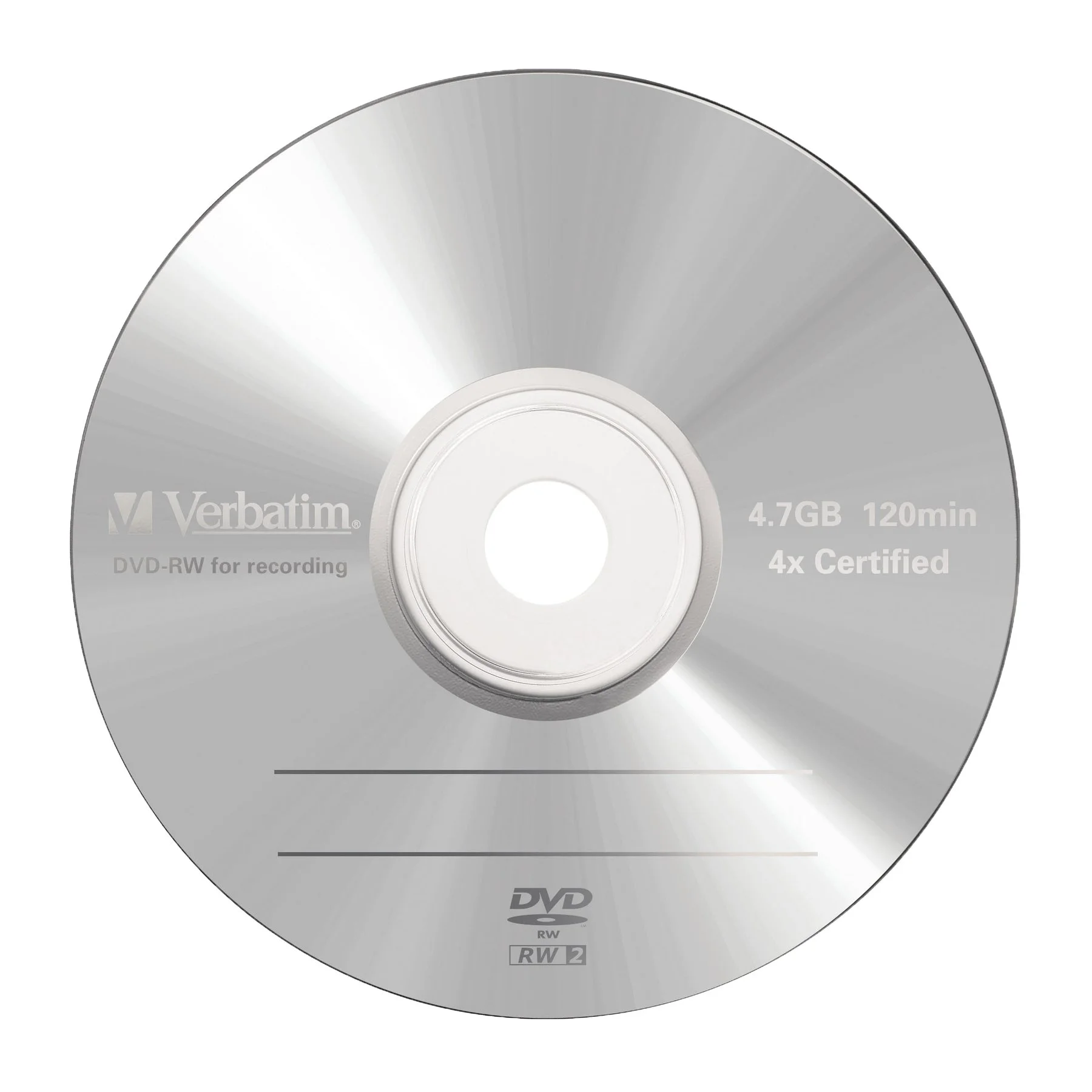 DVD-R VerbatimW, презаписваем, 4.7 GB, 4x, в кутия