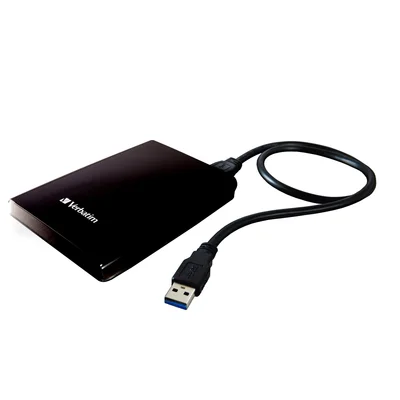 Външен HDD твърд диск Verbatim, 2.5'', USB 3.0, 2 TB, черен