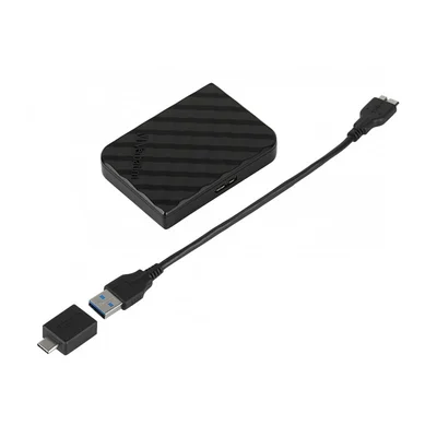 Външен SSD твърд диск Verbatim Store 'n' Go Mini, 512 GB, черен
