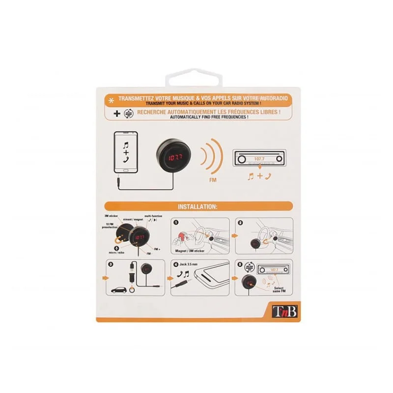 Трансмитер TNB FM, 3.5 mm жак, Hands Free