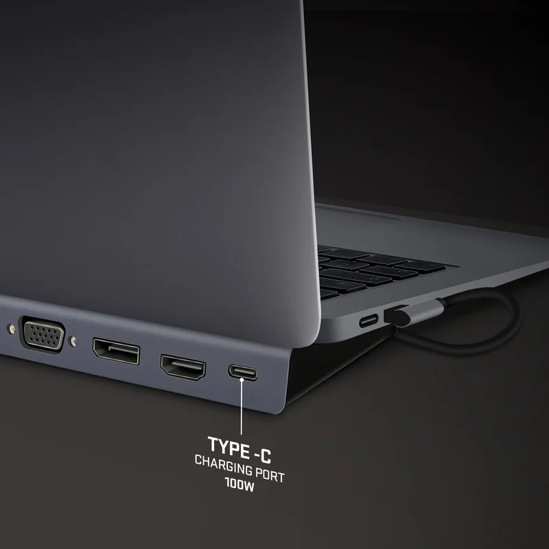 Докинг станция Yenkee 1101, 11 в 1, USB C