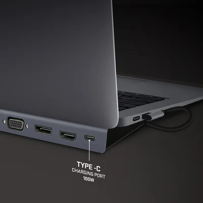Докинг станция Yenkee 1101, 11 в 1, USB C