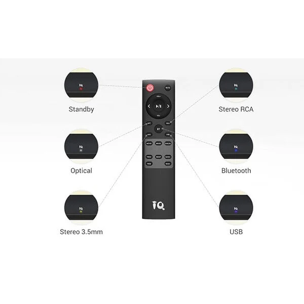 Саундбар IQ Sound SA200, 80 W, до 10 метра, черен