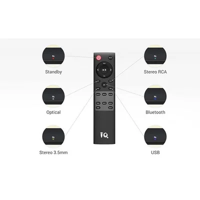 Саундбар IQ Sound SA200, 80 W, до 10 метра, черен