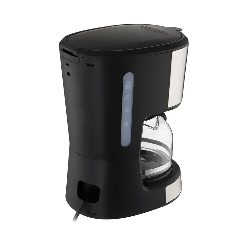 Кафеварка Sencor SCE 3700BK, със стъклена кана, 700 W, LCD