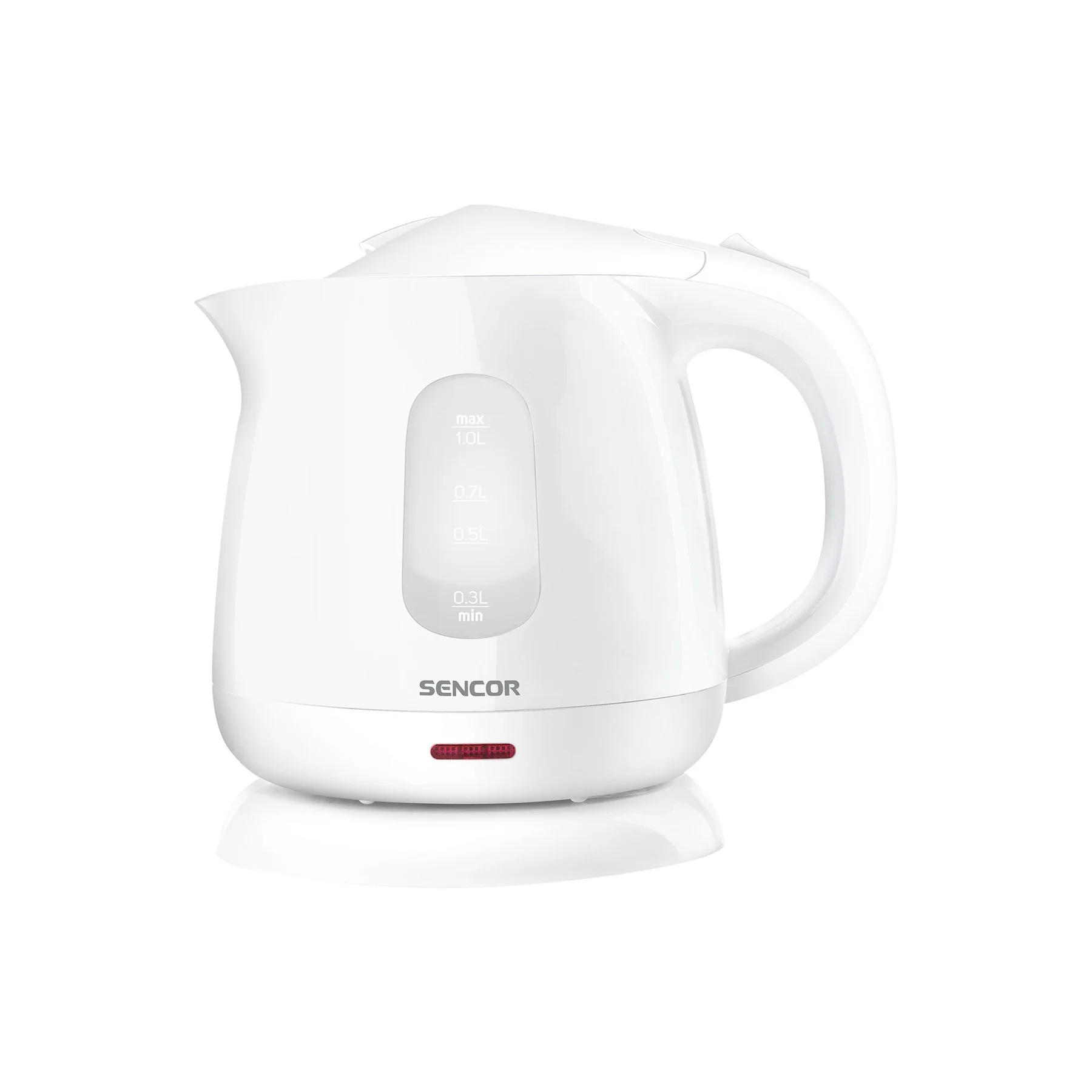 Електрическа кана за вода Sencor SWK 1010WH, бяла, 1 L, 1100 W
