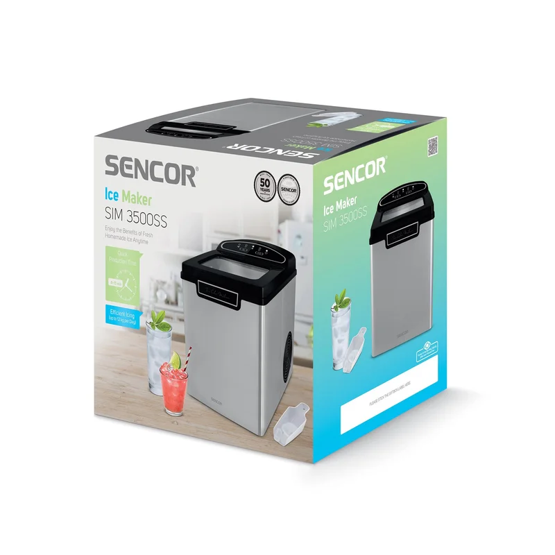 Машина за кубчета лед Sencor SIM3500SS, 105 W, 12 kg