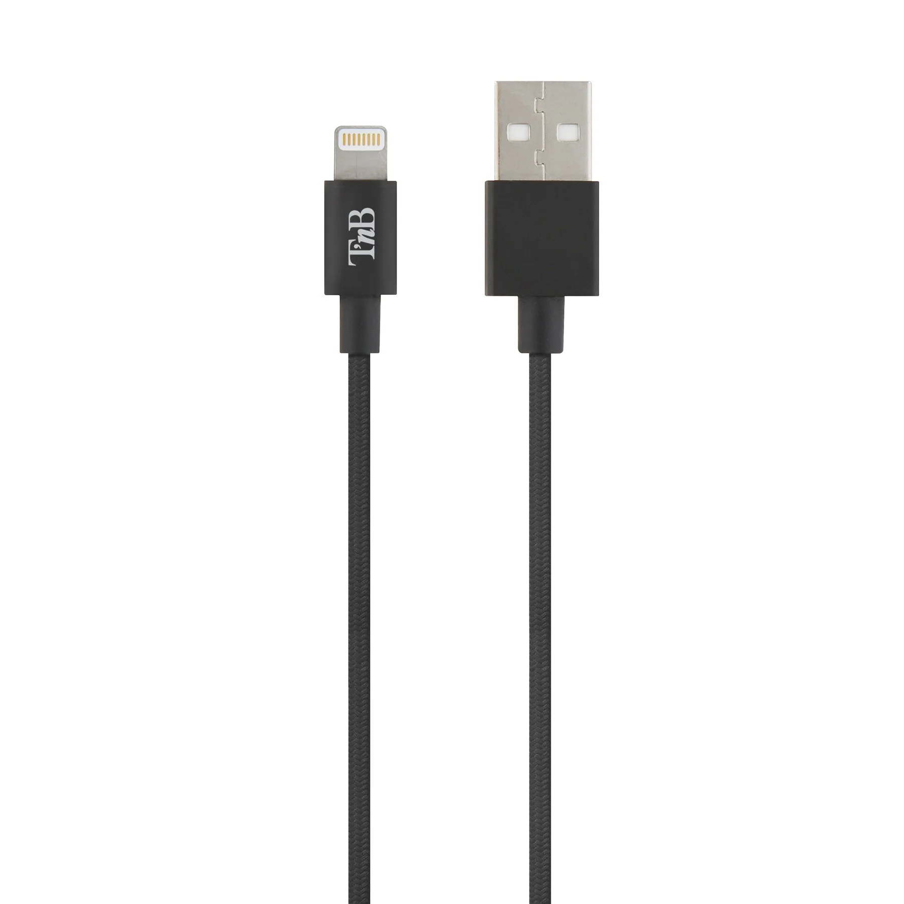 Кабел за TNB Iphone Lightning, 2 m, USB, черен
