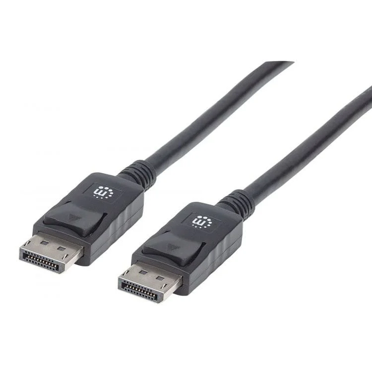 Кабел Manhattan DisplayPort Male/DisplayPort Male, 2 m, черен