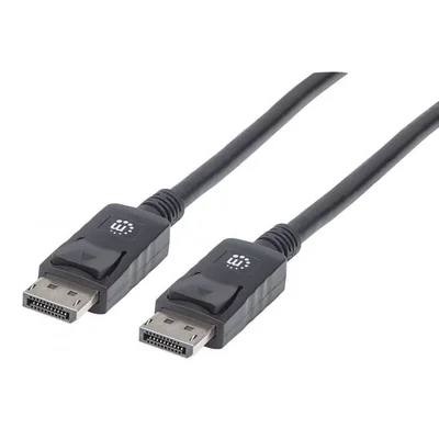 Кабел Manhattan DisplayPort Male/DisplayPort Male, 2 m, черен