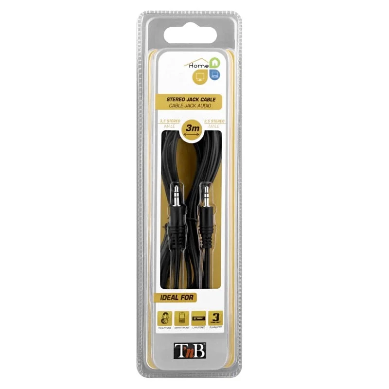 Кабел TNB, 3.5 mm male/3.5 mm male, 3 m