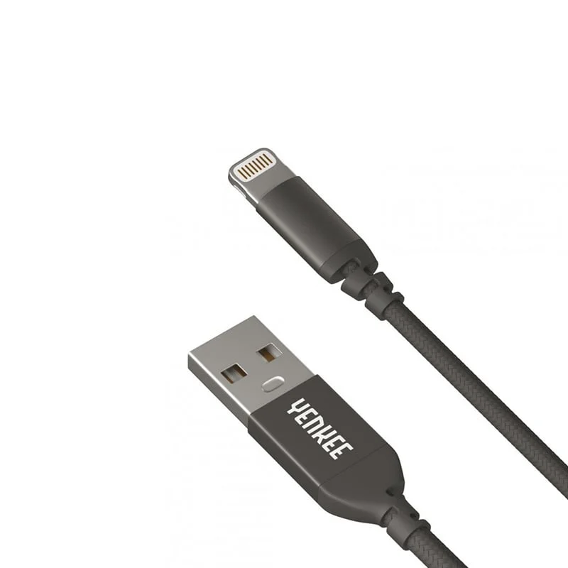 Кабел Yenkee 611 BK USB Male към Lightning Male, 1 m, USB 2.0, черен