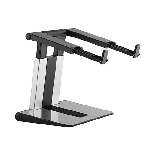 Стойка за лаптоп Lumi PLW-01, 10'' - 15.6'', черна - сива