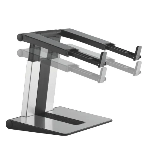 Стойка за лаптоп Lumi PLW-01, 10'' - 15.6'', черна - сива