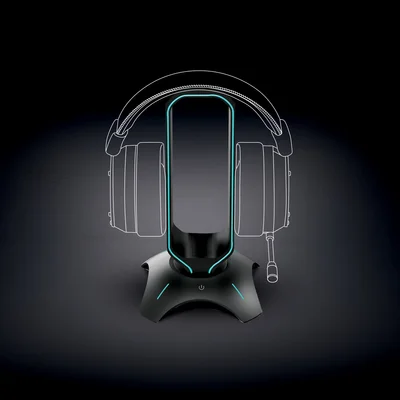 USB Хъб и стойка за слушалки Yenkee 3003 Tower Gaming