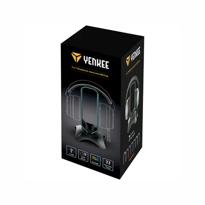 USB Хъб и стойка за слушалки Yenkee 3003 Tower Gaming