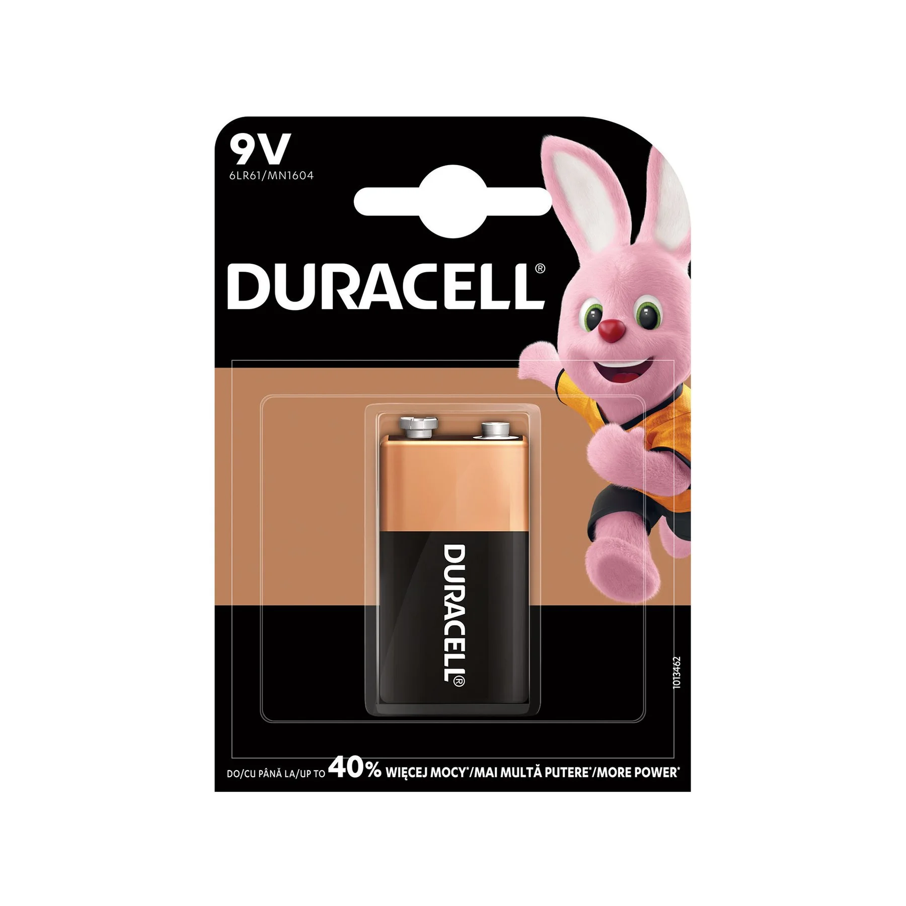 Алкална батерия Duracell, 6LR61, 9 V, AAA