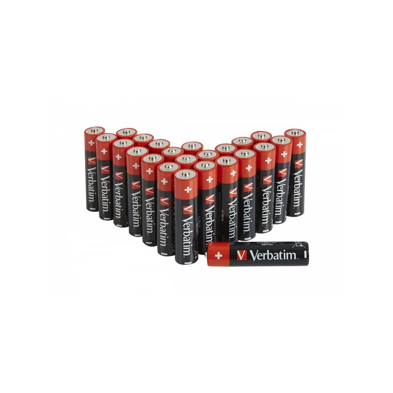 Алкална батерия Verbatim, AA, 1.5 V, 24 броя