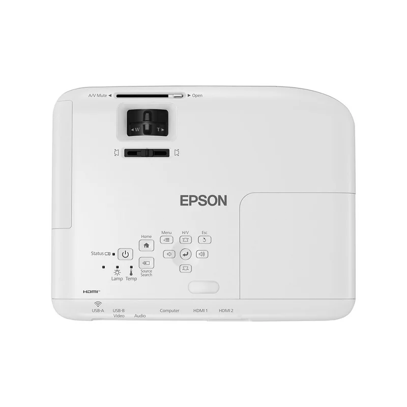 Проектор Epson EB-FH06, 3LCD, 3500 lm, 1920 x 1080, HDMI, VGA, USB, 16:9, 2.7 kg, бял