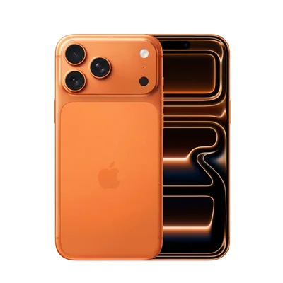 Смартфон Apple iPhone 17 Pro Max, 256 GB, 12 GB RAM, 48 MP камера, 4823 mAh, 6.9'', оранжев