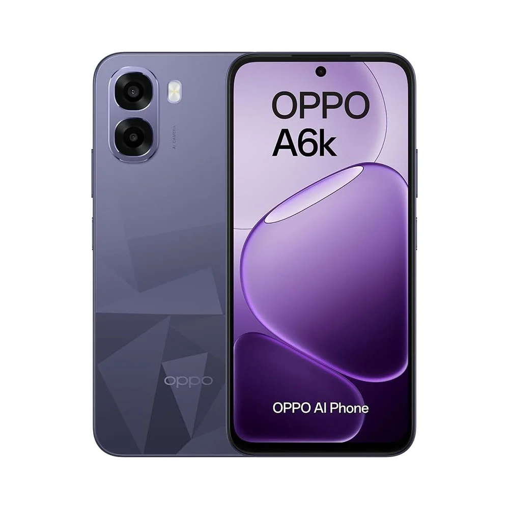Смартфон Oppo A6K, 4G, 256 GB, 4 GB RAM, 50 MP камера, 6.75'', черен