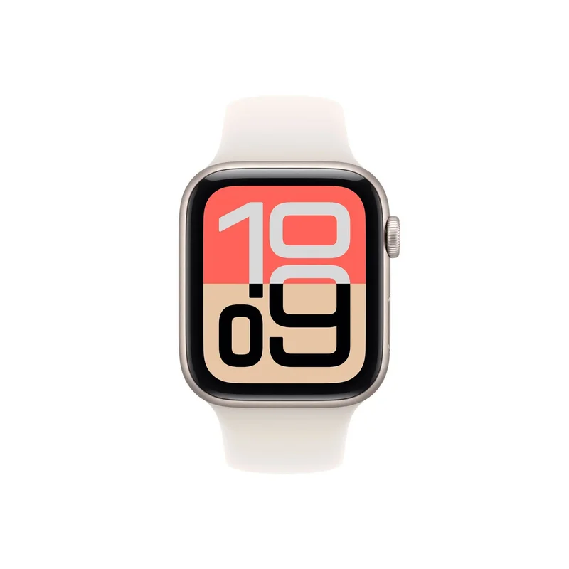 Смарт часовник Apple Watch SE, 1.78'', 44 mm, S/M, бял