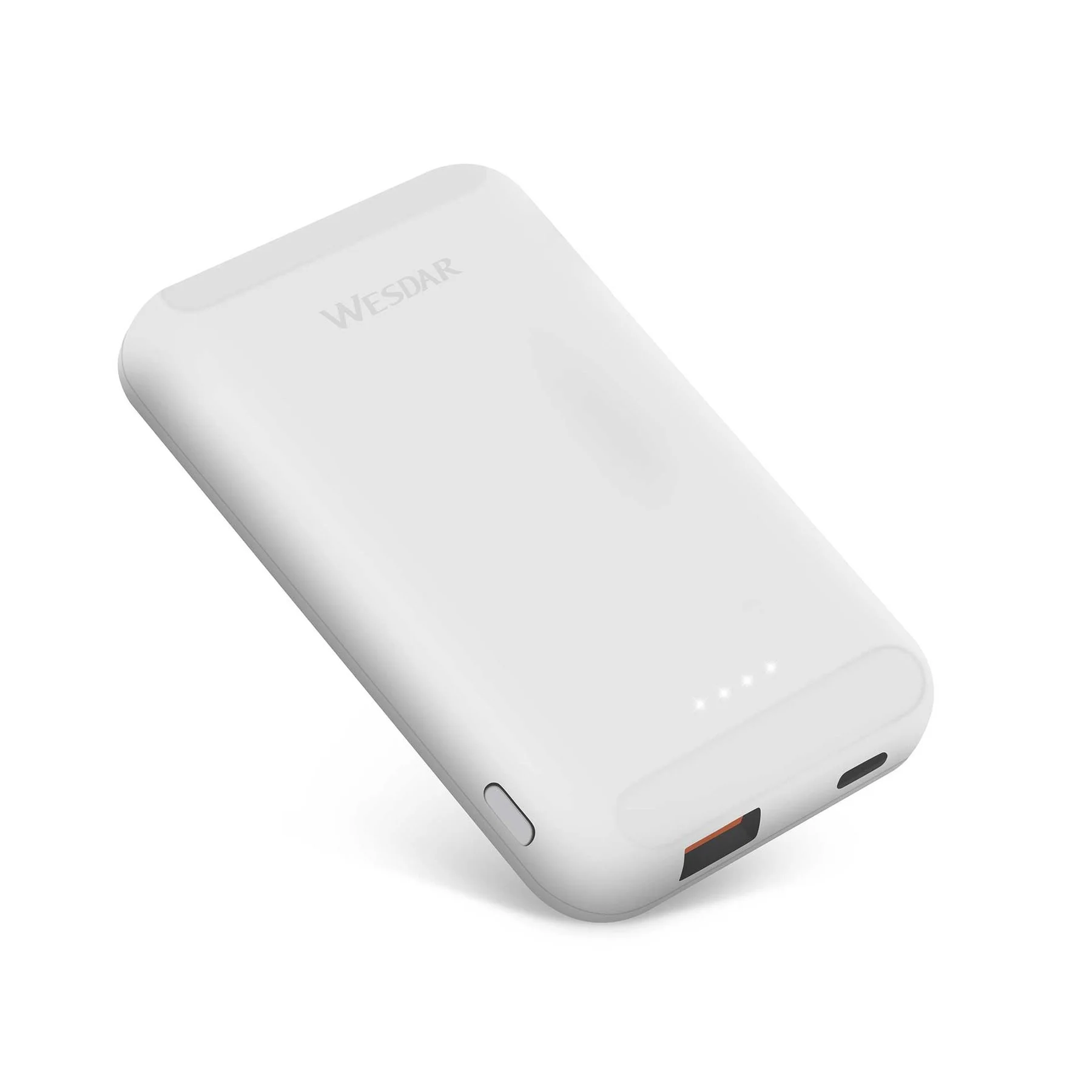 Външна батерия Wesdar S293, 5000 mAh, бяла