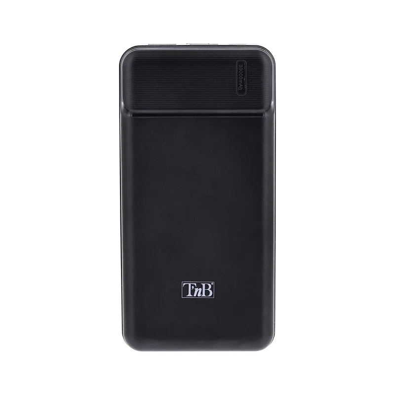 Външна батерия TNB, 30000 mAh, Micro USB, черна