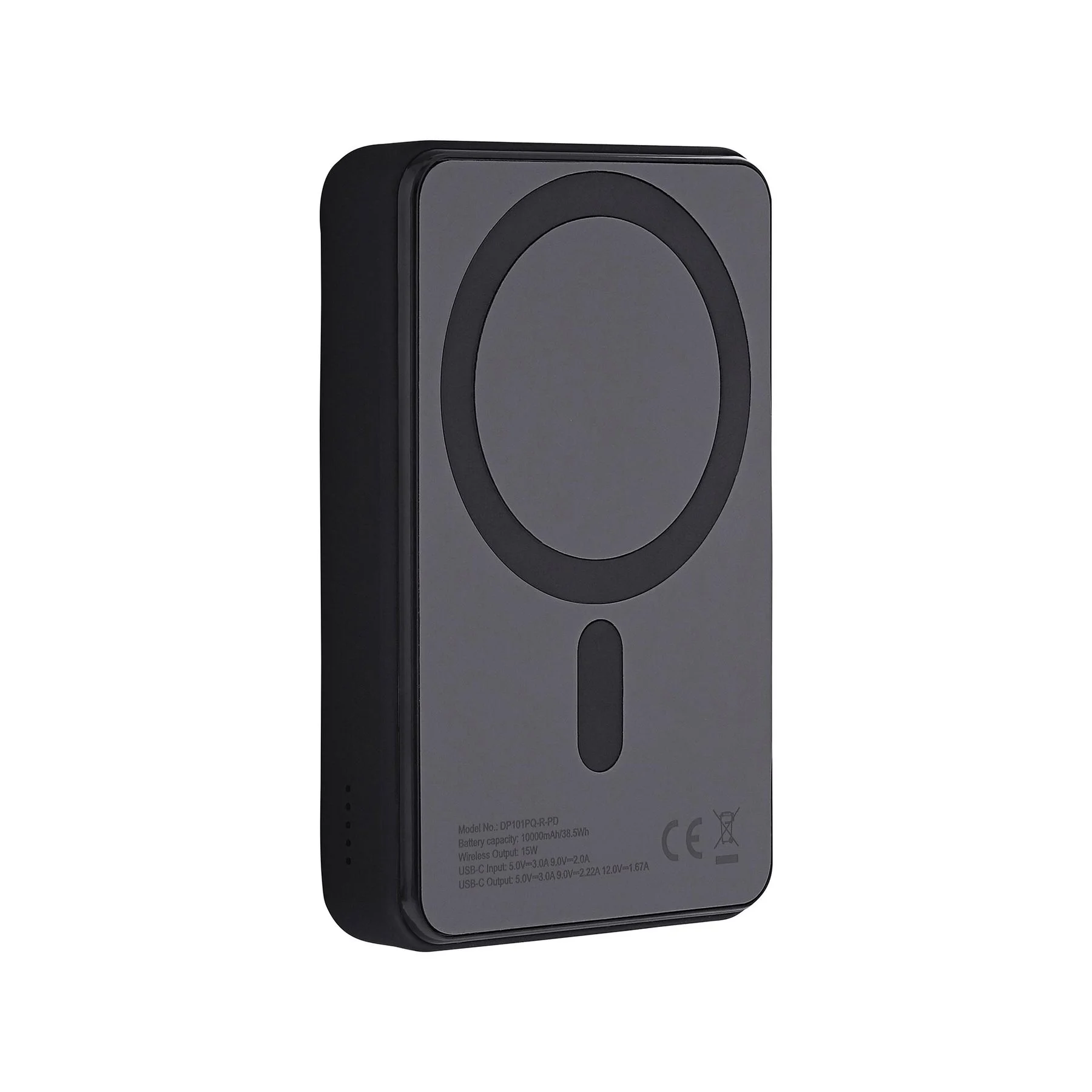 Външна батерия TNB Magsafe, 20 W, 10000 mAh, USB Type-C, черна