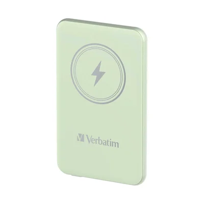 Външна батерия Verbatim Charge 'n' Go, магнитна, 5000 mAh, USB Type-C, зелена