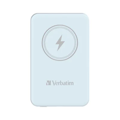 Външна батерия Verbatim Charge 'n' Go, магнитна, 5000 mAh, USB Type-C, синя