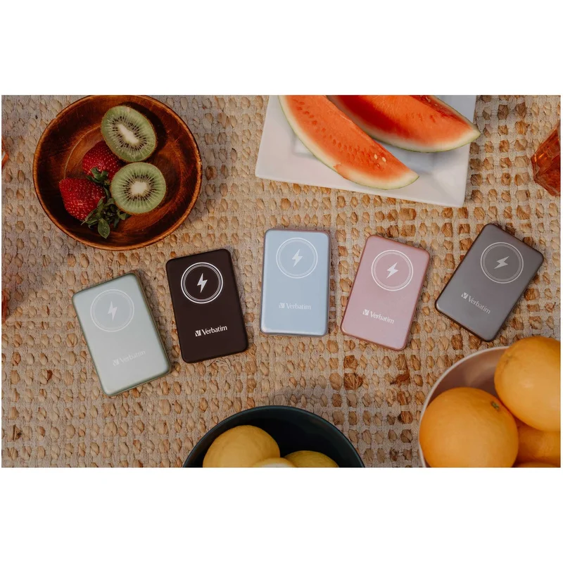 Външна батерия Verbatim Charge 'n' Go, магнитна, 5000 mAh, USB Type-C, синя