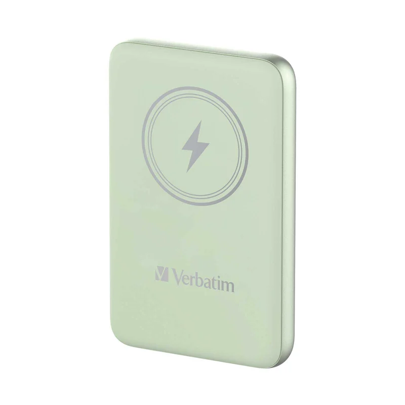 Външна батерия Verbatim Charge 'n' Go, магнитна, 10000 mAh, USB Type-C, зелена