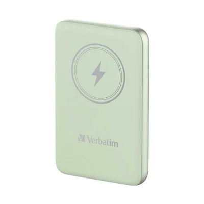 Външна батерия Verbatim Charge 'n' Go, магнитна, 10000 mAh, USB Type-C, зелена