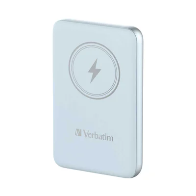 Външна батерия Verbatim Charge 'n' Go, магнитна, 10000 mAh, USB Type-C, синя