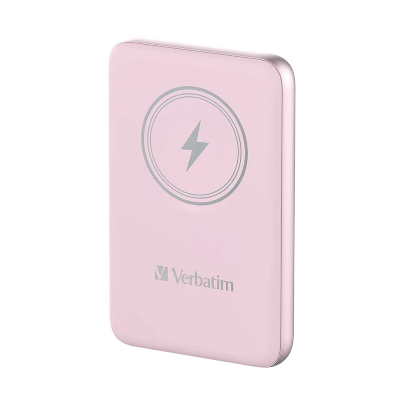 Външна батерия Verbatim Charge 'n' Go, магнитна, 10000 mAh, USB Type-C, розова