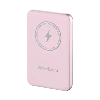 Външна батерия Verbatim Charge 'n' Go, магнитна, 10000 mAh, USB Type-C, розова