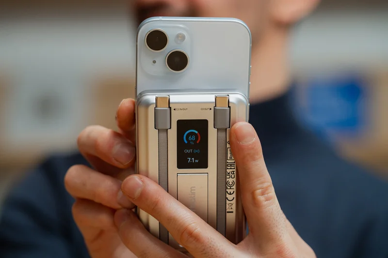 Външна батерия Verbatim Charge'n'Go, с дисплей, 10000 mAh, златиста