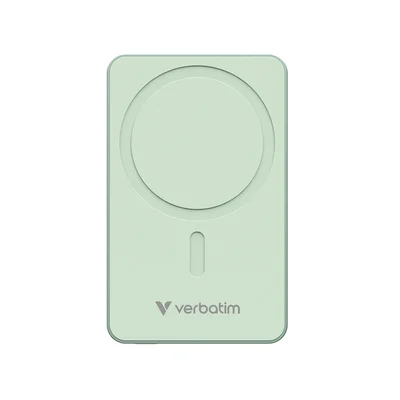 Външна батерия Verbatim Charge'n'Go, магнитна, 10000 mAh, зелена