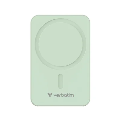 Външна батерия Verbatim Charge'n'Go, магнитна, 20000 mAh, зелена